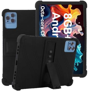 Imagem de Kwamaz Capa para tablet Android de 10,1 polegadas, capa de silicone macio de 25,1 polegadas para Oscal/Aigopad/Jusysa/HAPPYBE/Moderness MB1001/Okaysea/Yqsavior/DOOGEE, azul