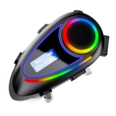 Imagem de Yunseity Fone de Ouvido Headset Motorcycle Wireless Fone de Ouvido Sem Fio LCD Screen FM Radio EQ Configurações, Experiência Audível Imersiva, Classificação IP65