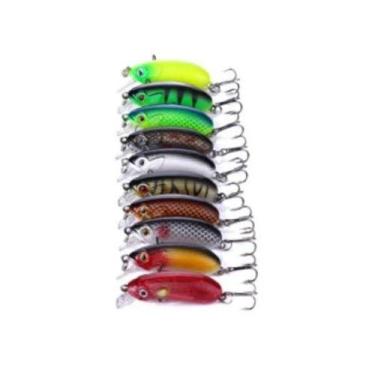Imagem de 8 Micro Iscas Artificiais Crankbait 4,5 Cm Sortidas - Minymix