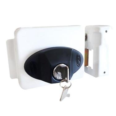 Imagem de Fechadura Trava Portão Social Automatico Traver 90 Reversivel 62Mm Ppa