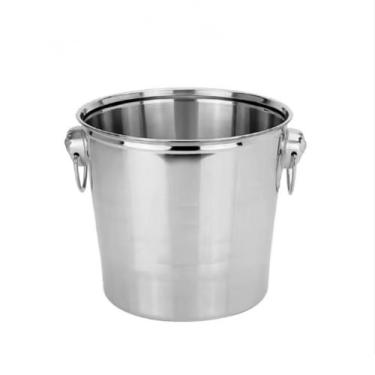 Imagem de Balde Gelo Champanheira Inox com Alça 5 Litros Whisky Drink - Gastrobe