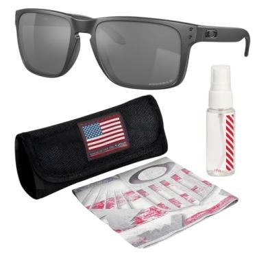 Imagem de OAKLEY Óculos de sol HOLBROOK XL OO9417 formato quadrado com kit oficial de óculos, Aço, 59 mm
