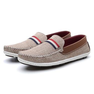 Imagem de Mocassim Dockside Esporte Fino Masculino Calce Facil Palmilha Macia Solado Biocolor Flexivel Leve Tamanho:43;Cor:Bege;Gênero:Masculino;Departamento BS:Esporte