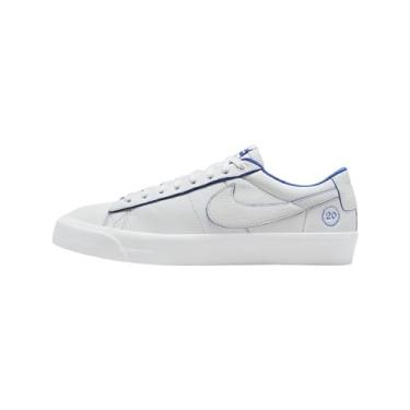 Imagem de Nike Tênis masculino SB Blazer Low Pro GT PRM - Branco/Azul, EUA 11 (skate, casual, estilo moderno, couro), Summit Branco/Branco Summit/Branco/Game Royal, 37