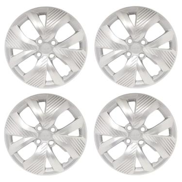Imagem de Kit 4 Calota Aro 15 Compatível c/Roda Polo Track 2023 2024 - Prata