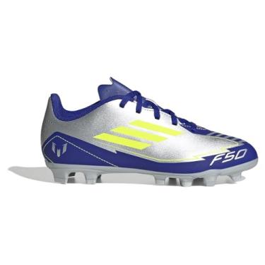 Imagem de Chuteira Campo Adidas F50 Club Flexible Ground Messi Jr Silver Metal/Sol Yellow/Lcd Blue IH0926 33