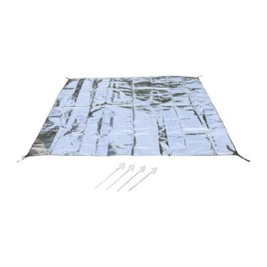 Imagem de Zxpjkyu Tapete de Dormir de Folha de Alumínio Dupla Face para Uso Externo, Tapete Isolante de Folha, Tapete de para Camping, 180x200cm