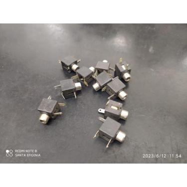 Imagem de 20x Conector Jack J2 Mono Pj-301 Sem Rosca