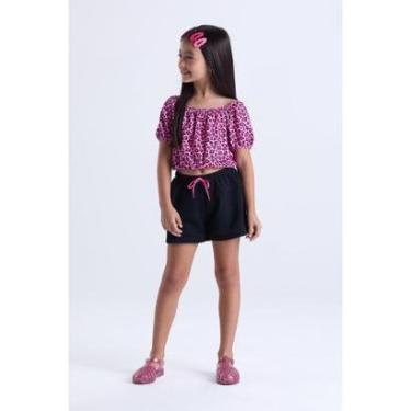 Imagem de Conjunto Infantil de Verão Menina Oncinha-Feminino