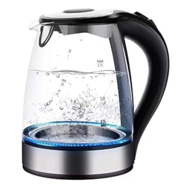 Imagem de ￼Chaleira Jarra Elétrica De 2 Litros Vidro Com Potência De 220V Com Luz Led Azul Pratica