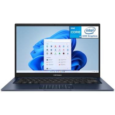Imagem de ASUS Laptop fino Vivobook 14 X1404ZA com tela FHD de 14 polegadas, processador Core i5-1334U, 12 GB de RAM, SSD de 256 GB, gráficos Intel Iris Xe, Windows 11 Home, azul