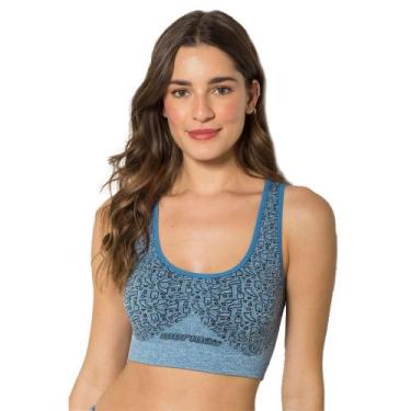 Imagem de Top Fitness Mormaii Para Academia Sem Bojo Sem Costura De Microfibra F