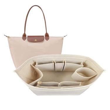 Imagem de Organizador de feltro para bolsa feminina Longchamp Le Pliage 1012-25beige-M