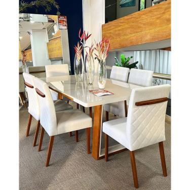 Imagem de Sala de Jantar Maciça 6 cadeiras 1,80Real/Luxury  Requinte