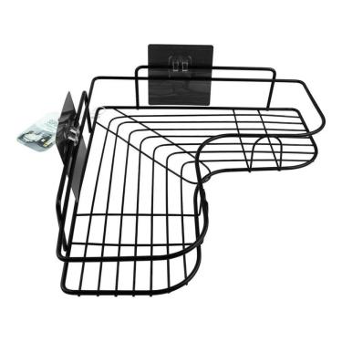 Imagem de Suporte Shampoo Sabonetes Com Ganchos Adesivos - Clink