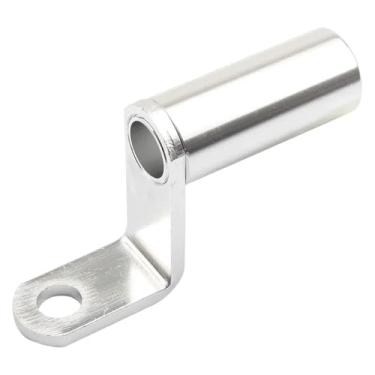 Imagem de BYYINGSUS Compatível com suporte de espelho retrovisor CNC alumínio suporte de extensão de motocicleta adaptador de espelho de motocicleta acessórios de motor (prateado)