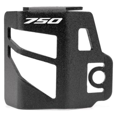 Imagem de Tampa de enchimento de óleo da tampa do reservatório de freio dianteiro traseiro da motocicleta compatível com Z750 Z 750 Z750S 2005 2006 2007 2008 2009 2010 2011 2012 (1 protetor preto)