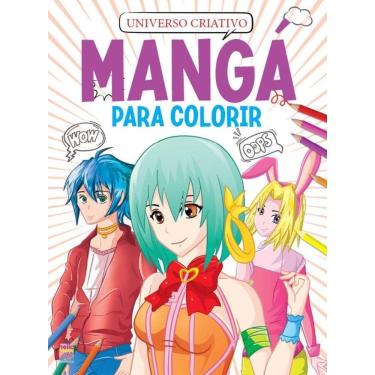 Imagem de Mangá Para Colorir - Universo Criativo - Roxo