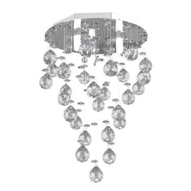 Imagem de Lustre Cristal 23Cm Corredor Lavabo Hall Entrada Sa