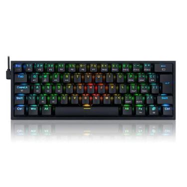 Imagem de Teclado Mecânico Gamer Redragon Fizz Pro RGB Switch Vermelho ABNT2 K61