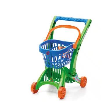 Imagem de Carrinho de mercado imaginativa super mercadorinho verde e azul - tate