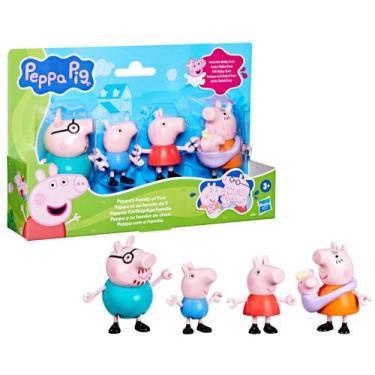 Imagem de Conjunto peppa pig e sua família com bebê evie - hasbro g0506