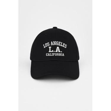 Imagem de Boné La Los Angeles Aba Curva Fechado Strapback Várias Cores Unissex Y