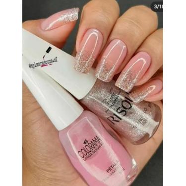 Imagem de Kit Esmalte Petala E Granulado Rose - COLORAMA E RISQUE