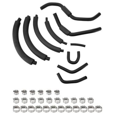 Imagem de Kit de linha de combustível de baixa pressão compatível com LBZ LMM Duramax 2500 3500HD 2006-2010 com 28 grampos de substituição 12625281 12625284 97321375 12625278 12625277 94013125