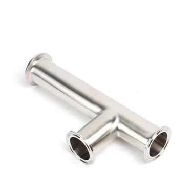 Imagem de Junta de tubo de disco de grampo de três vias de encaixe rápido estendida de aço inoxidável SS304 (OD51xL305 871g)