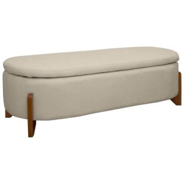 Imagem de Puff Baú Organizador de Sapatos Thor 135cm Para Cama Bouclé - SOFA STO