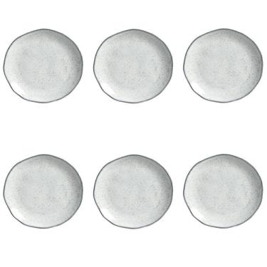 Imagem de Conjunto De Pratos De Sobremesa 06 Peças Orgânico Echo Porto Brasil