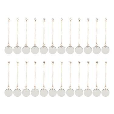 Imagem de SUNGOOYUE Conjunto de Chaveiro de Sublimação de 72 Unidades Em Branco, Correntes Pendentes de MDF de Aço Inoxidável para Pingentes Decorativos Personalizados, Ideal para Personalização de Canecas, Amantes de Artesanato (Ouro)