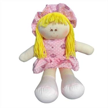Imagem de Boneca De Pano Bebê Artesanal Nome 30cm - Monzillo Baby & Kids, LIZ