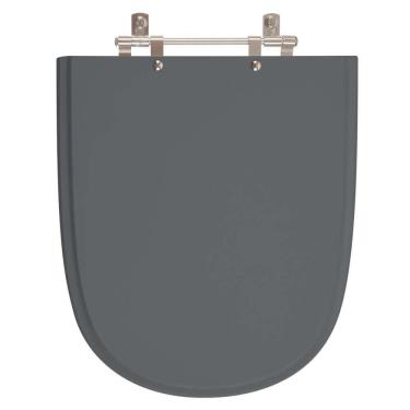 Imagem de Assento Sanitário Poliester Ezedra Cinza Quartzo (cinza Escuro) Para Vaso Ideal Standard