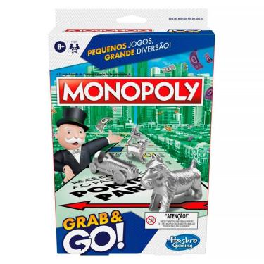 Imagem de Jogo Monopoly Grab e Go Tabuleiro F8256 - Hasbro