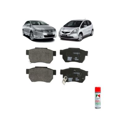 Imagem de Kit Pastilha Freio Honda City 1.5 09> + Fit 13/14 Traseira + Koubé Anti Chio 250ml