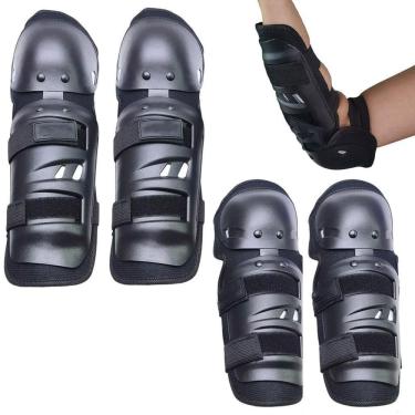 Imagem de Joelheira Cotoveleira Moto Motocross Bike Trilha Motocicleta Esporte Equipamento De Proteçao Joelho Cotovelo Segurança