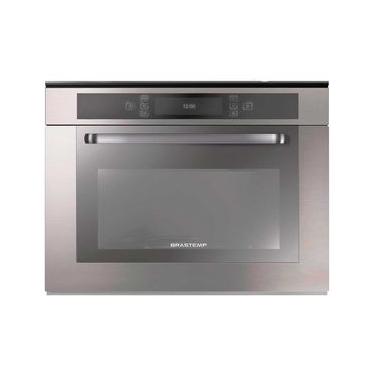 Imagem de Micro-ondas de Embutir Brastemp com 40 Litros de Capacidade e Grill Inox - BMO40AR