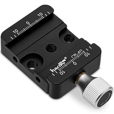 Imagem de Haoge Braçadeira de liberação rápida CP-40 DSLR e mirrorless para elevação de conversão padrão tipo Arca compatível com DJI Ronin S/SC ZHIYUN Crane Series Weebill S Gimbal Manfrotto Cabeça esférica de