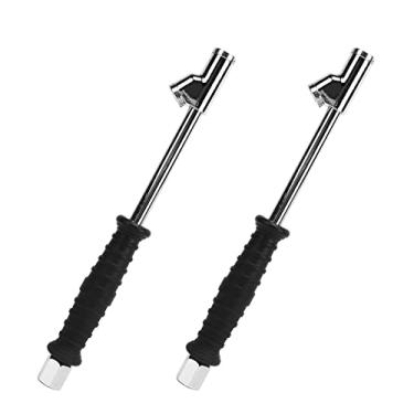 Imagem de Akozon Haste Inflável de Pneu de Carro de Cabeça Dupla de 2 Peças - Mandril Pneumático de 1/4 de Polegada para Inflação Rápida de Pneus, Compatível Com Acessórios de Inflador de Bomba de Ar para