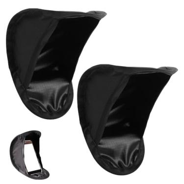 Imagem de hinbkenla 2 peças de proteção solar para telefone, cortina de telefone, dobrável antirreflexo, guarda-chuva para sol, motocicleta para iPhone e todos os smartphones, visibilidade da tela para carro e