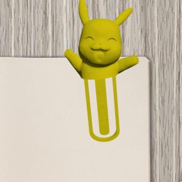 Imagem de Marcador Pagina Livro Caderno PIKACHU BOOKMARK Criativo Leitura Divert