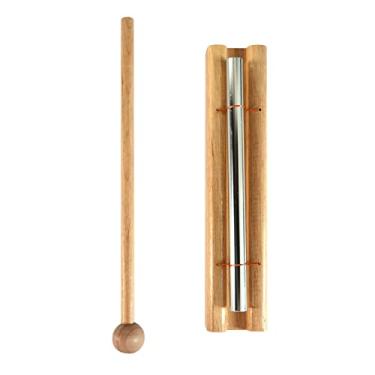 Imagem de Sino de Energia com Maleta Meditação Atenção Mão para Oração Yoga Sala Lembrete Energias Orientais Presente Música Instrumento Percussão