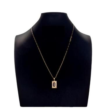 Imagem de Cordão Carti pingente de Inicial com a letra O - A.R Variedades MT