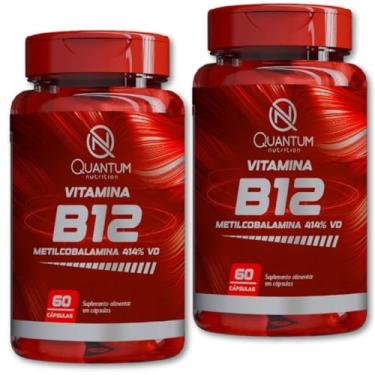 Imagem de Kit 1-3x Vitamina B12 60 Cáps Original Quantum Auxilia na Disposição Energia Memória Redução Cansaço