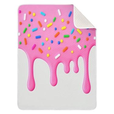 Imagem de Qilmy Cobertor de sorvete para bebês 76 x 101 cm, cobertor infantil de algodão macio para meninos e meninas, cobertor leve e quente para bebês e bebês recém-nascidos