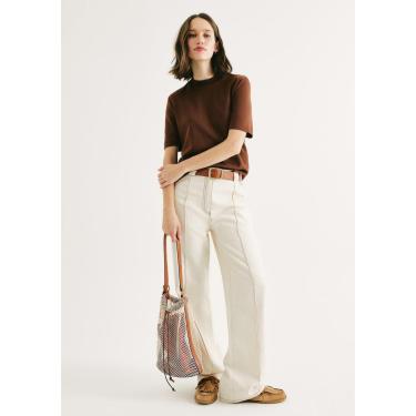 Imagem de Calça Feminina Reta Cintura Média-Feminino