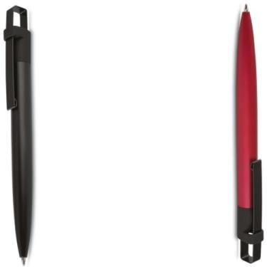 Imagem de Kit 10 Canetas Esferográficas Retráteis, Escrita Azul, Plástico com Grip Antiderrapante, Corpo Cilíndrico, Tinta à Base de Óleo, Estilo Executivo, para Escritório (Verde e Vermelho)