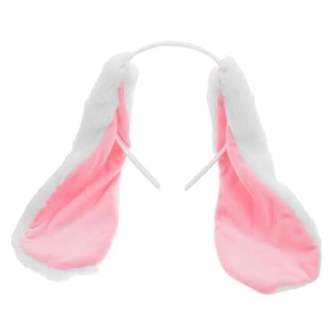 Imagem de MAGICLULU Tiara de Orelhas de Coelho da Páscoa, Tiara de Orelhas de Coelho da Páscoa, de Pelúcia, Acessório de Cosplay, para Festa, Celebração de Feriado, Adereço para Cabine de Fotos, Leve E